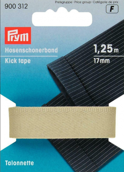 Hosenschonerband beige 1,25m Prym